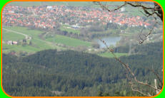 Blick vom Plettenberg auf den Stausee bei Schmberg